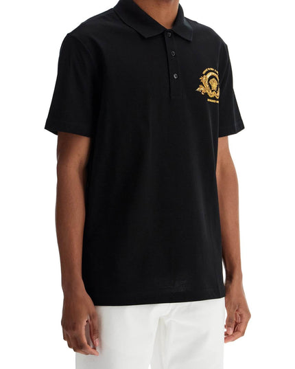 Versace short-sleeved polo shirt with