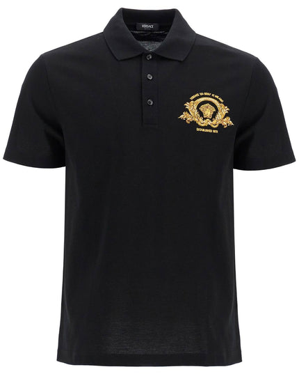 Versace short-sleeved polo shirt with