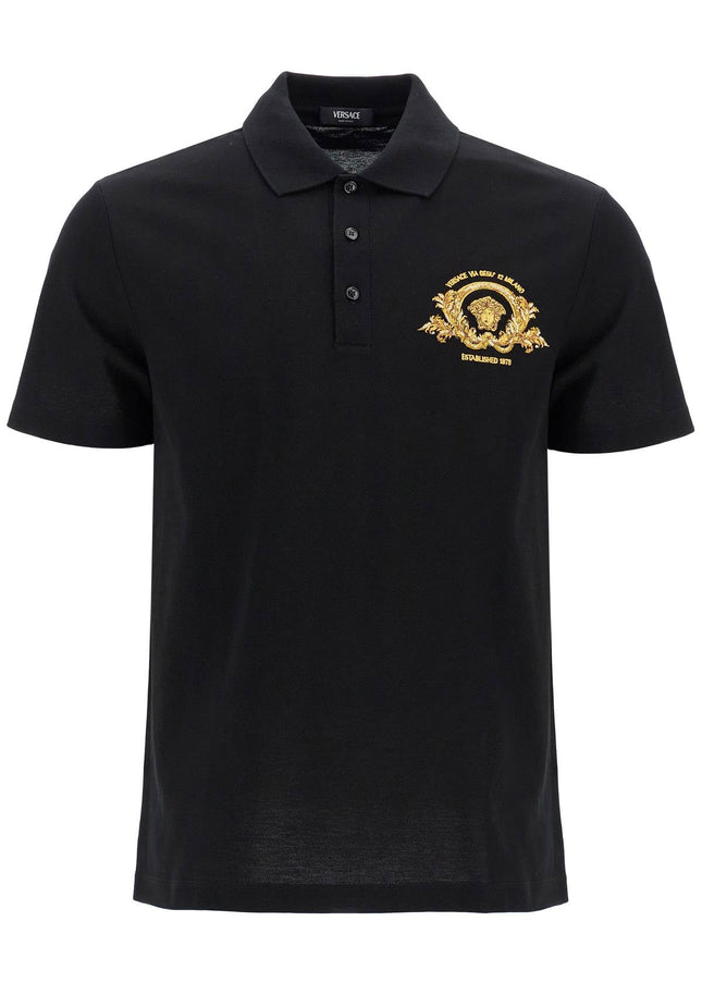 Versace short-sleeved polo shirt with