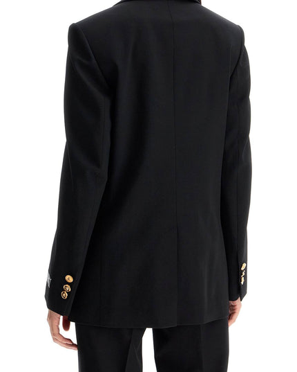 Versace single-breasted wool stretch blazer