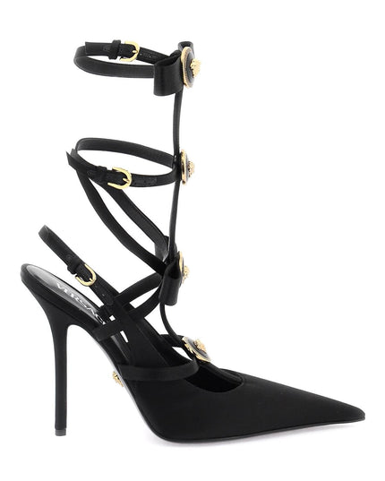 Versace slingback pumps with gianni ribbon bows