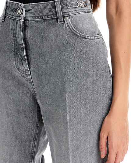 Versace straight jeans with medusa details