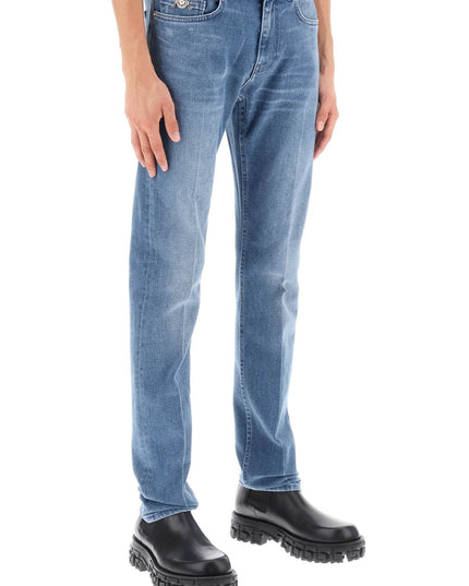 Versace stretch denim slim fit jeans