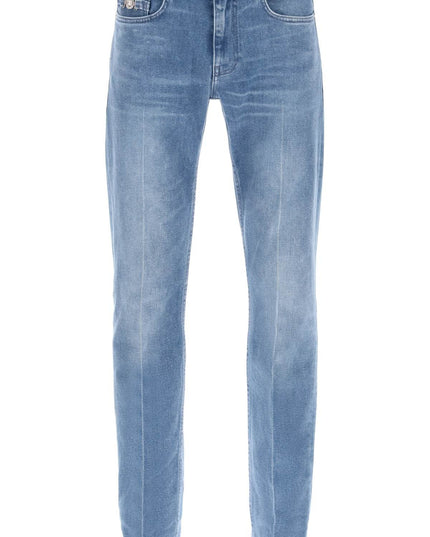 Versace stretch denim slim fit jeans