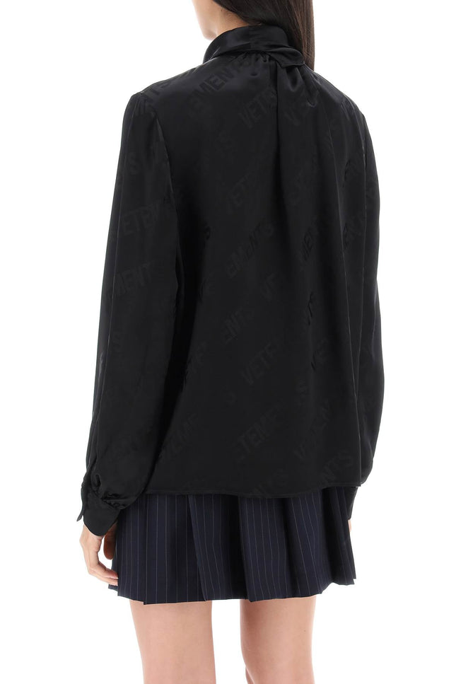 Vetements scarf collar monogram blouse-women > clothing > shirts and blouses > blouses-Vetements-Urbanheer