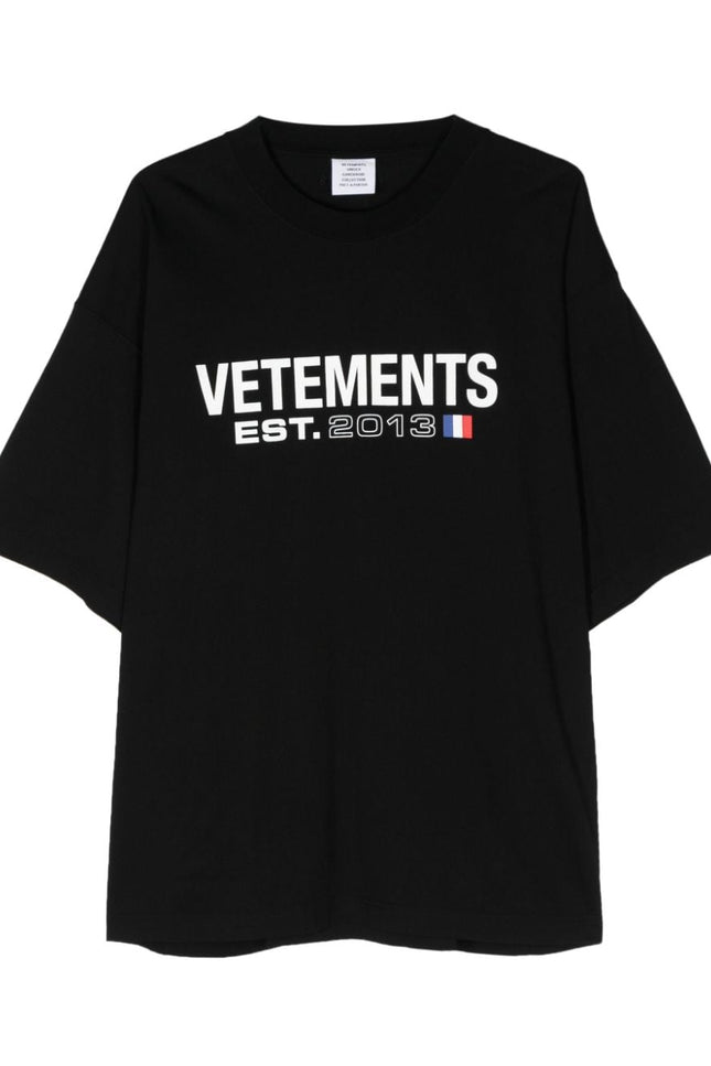 Vetements T-shirts and Polos Black