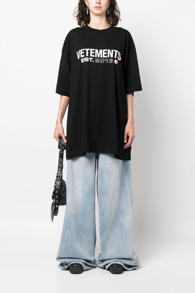 Vetements T-Shirts And Polos Black