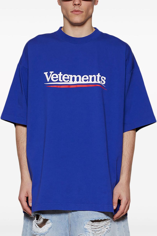 Vetements T-Shirts And Polos Blue