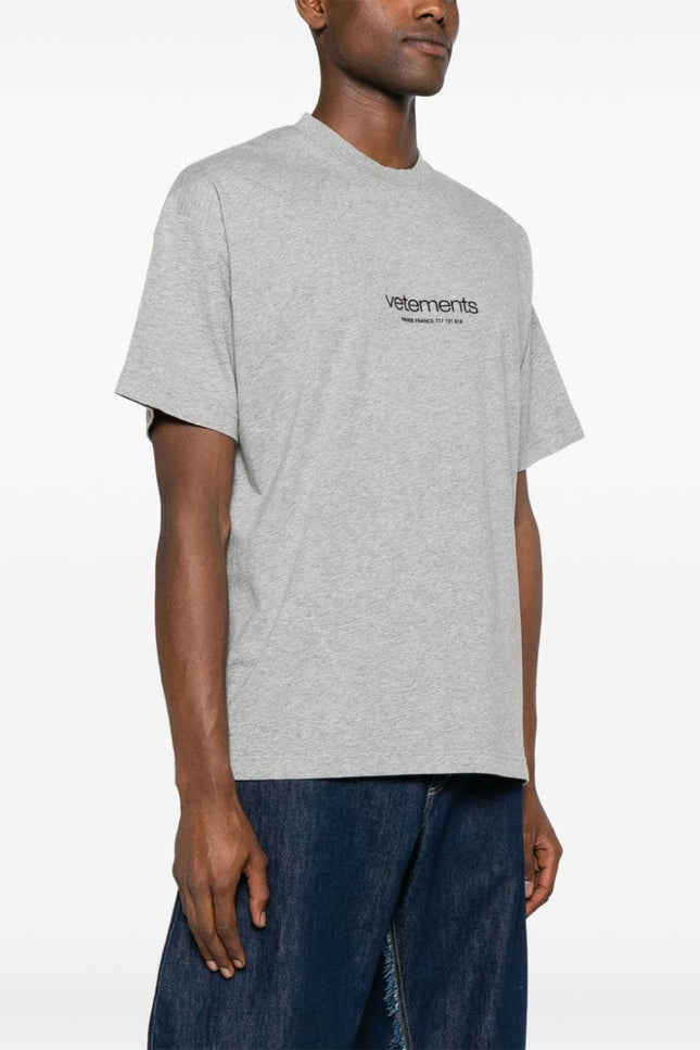 Vetements T-Shirts And Polos Grey