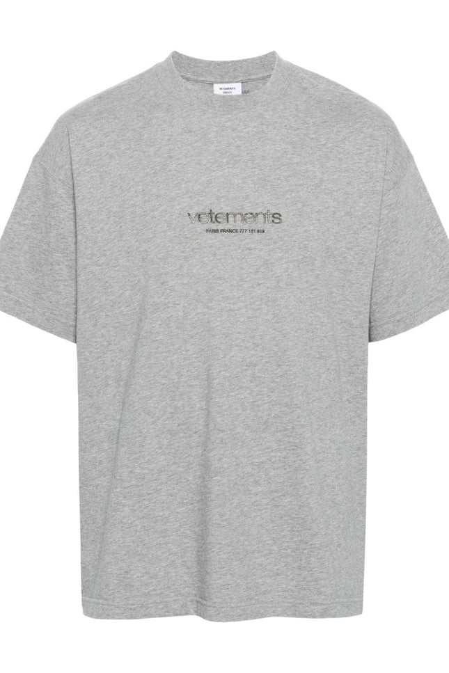 Vetements T-Shirts And Polos Grey