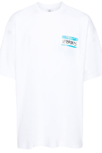 Vetements T-Shirts And Polos White