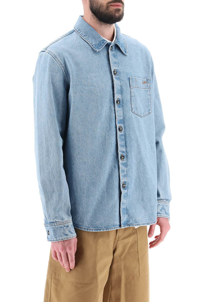 Vittorio Brodee Poitrine Denim Overshirt-men > clothing > jackets and blazers > denim jackets-A.P.C.-s-Celeste-Urbanheer