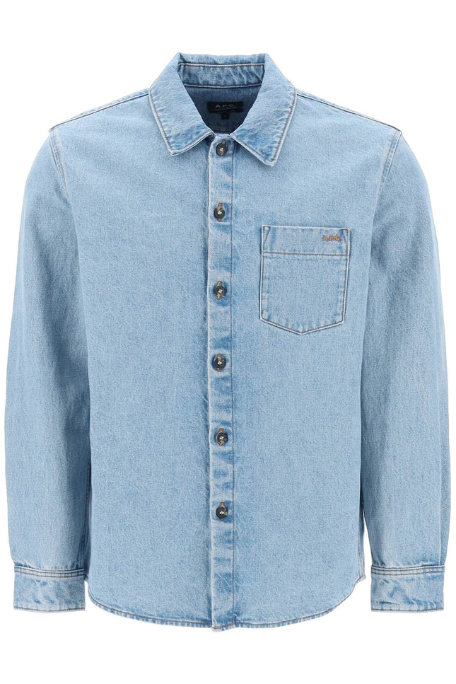 Vittorio Brodee Poitrine Denim Overshirt-men > clothing > jackets and blazers > denim jackets-A.P.C.-s-Celeste-Urbanheer