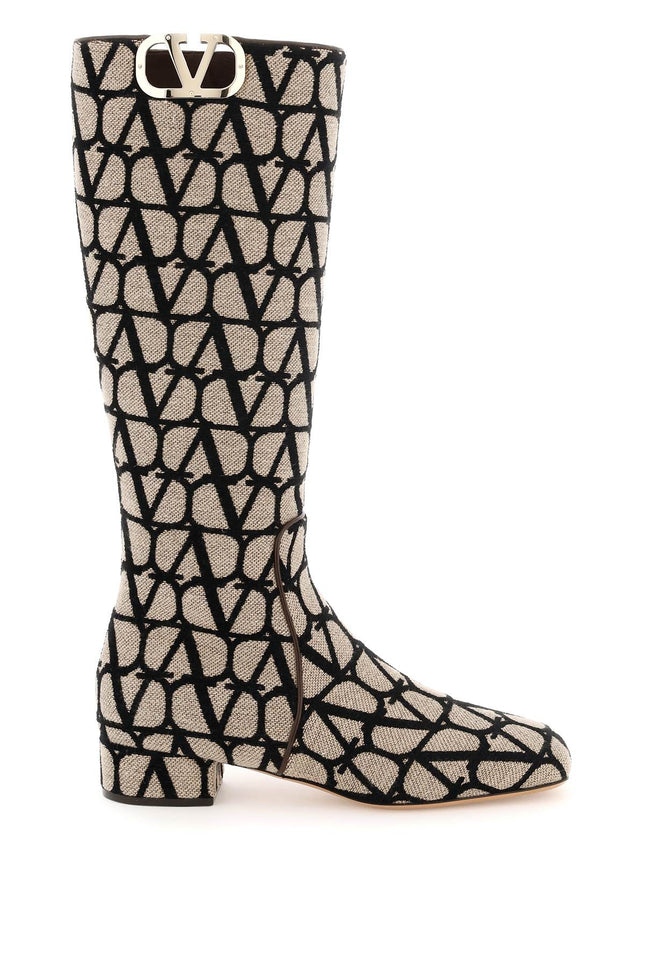 Vlogo Type Toile Iconographe Boots-women > shoes > boots > boots-Valentino GARAVANI-36-Nero-Urbanheer