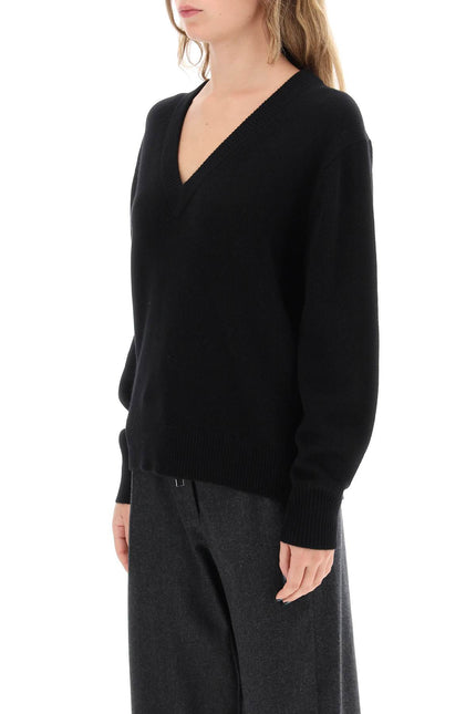 Guest In Residence The V Cashmere Sweater Black-GUEST IN RESIDENCE-Black-XS-Urbanheer