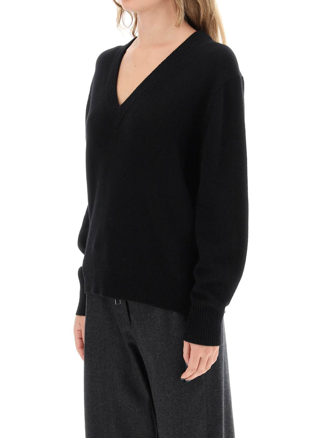 Guest In Residence The V Cashmere Sweater Black-GUEST IN RESIDENCE-Black-XS-Urbanheer