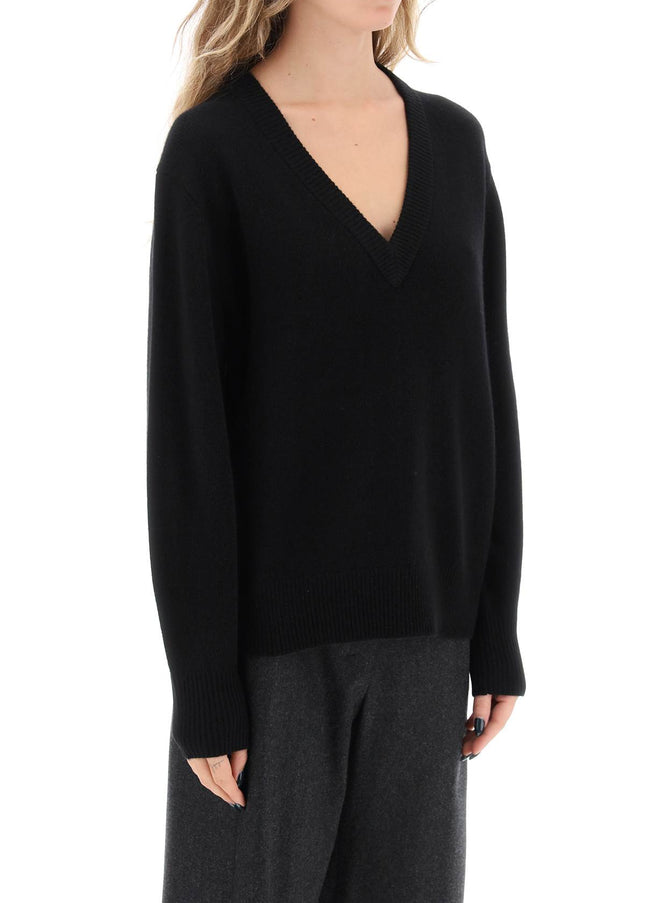 Guest In Residence The V Cashmere Sweater Black-GUEST IN RESIDENCE-Black-XS-Urbanheer