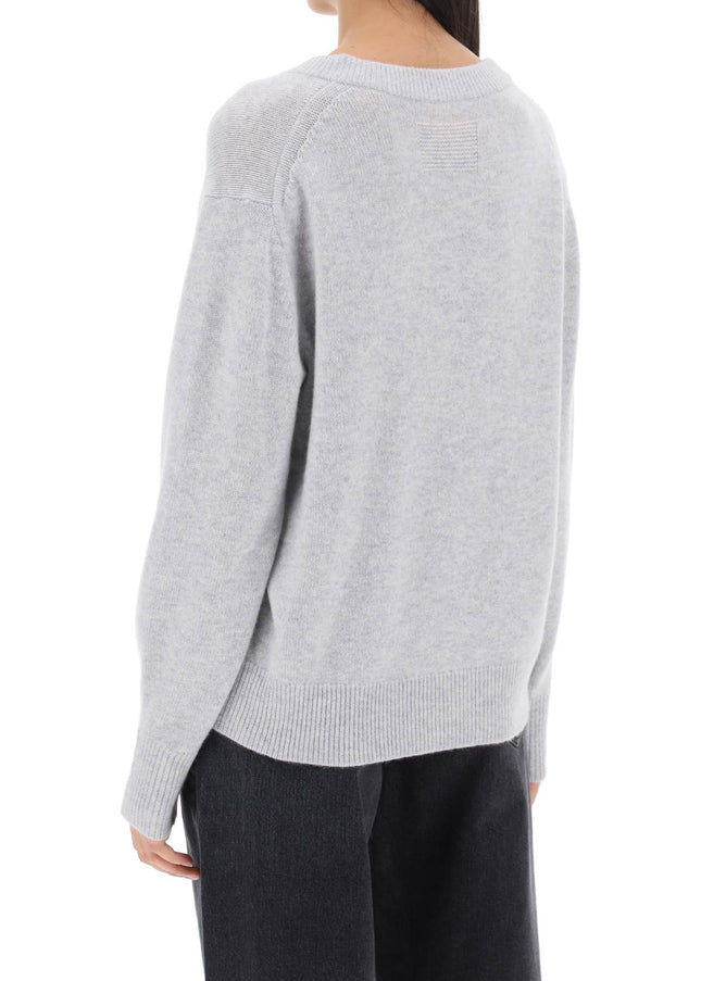 Guest In Residence The V Cashmere Sweater Grey-GUEST IN RESIDENCE-Grey-S-Urbanheer