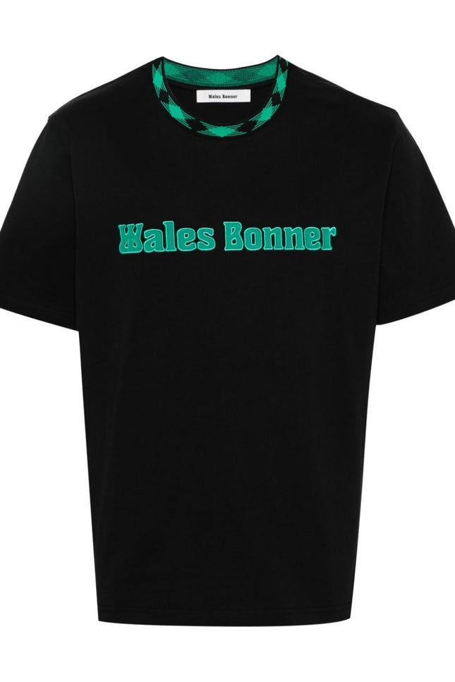 WALES BONNER T-shirts and Polos Black