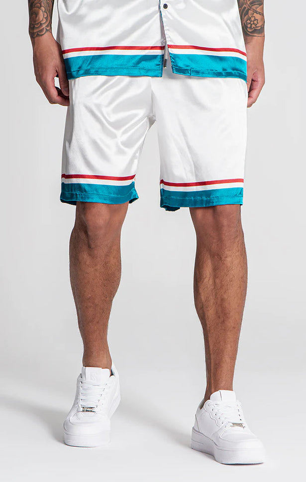 WHITE CUBANITO SHORTS-Shorts-Gianni Kavanagh-Urbanheer