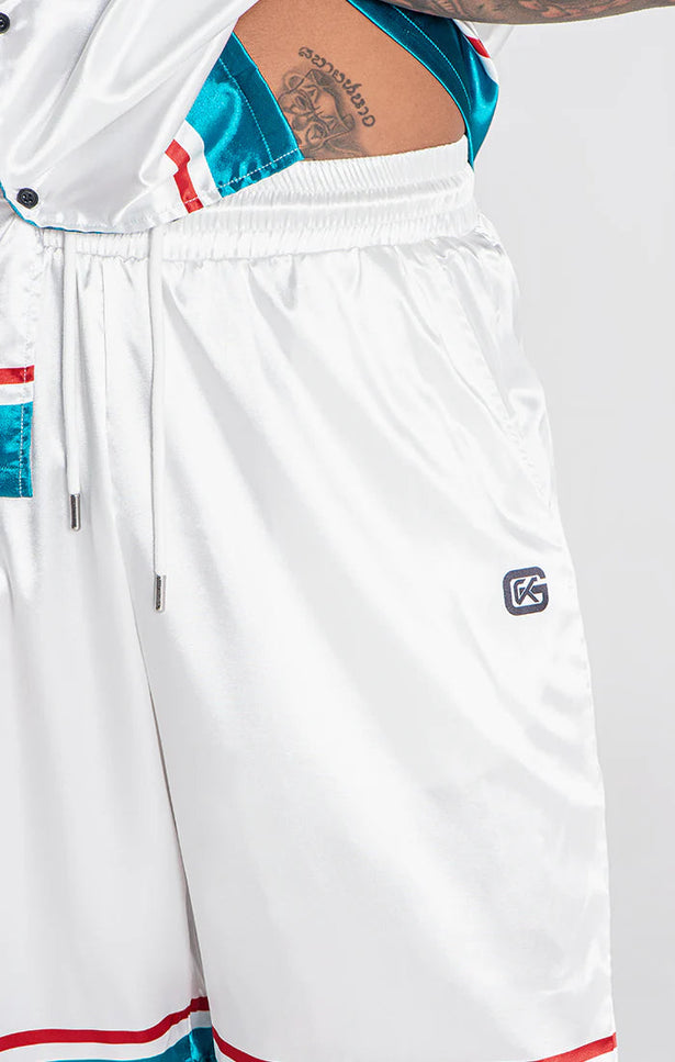 WHITE CUBANITO SHORTS-Shorts-Gianni Kavanagh-Urbanheer