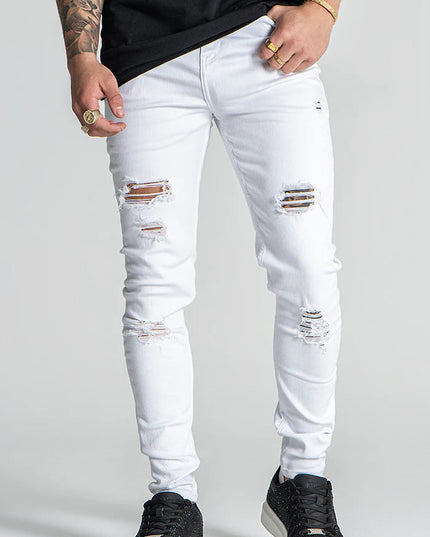 WHITE GK DESTROYED JEANS-Jeans-Gianni Kavanagh-S-Urbanheer