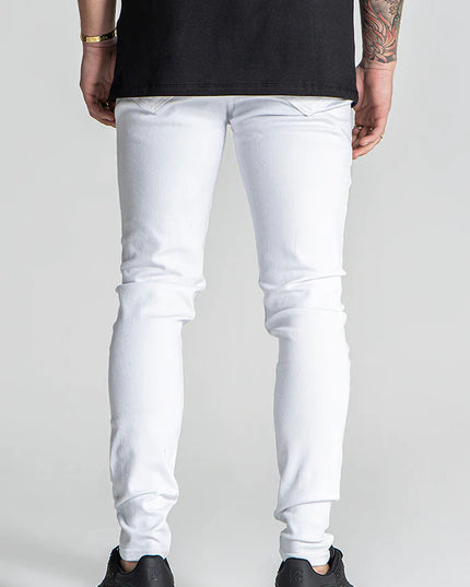 WHITE GK DESTROYED JEANS-Jeans-Gianni Kavanagh-Urbanheer