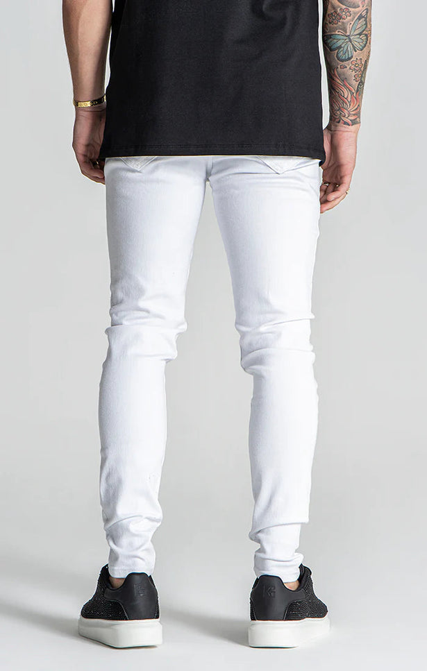 WHITE GK DESTROYED JEANS-Jeans-Gianni Kavanagh-Urbanheer