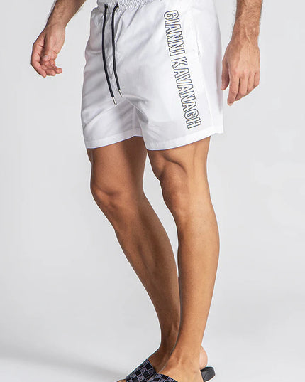 WHITE LIMIT SWIMSHORTS-SWIMSHORTS-Gianni Kavanagh-Urbanheer