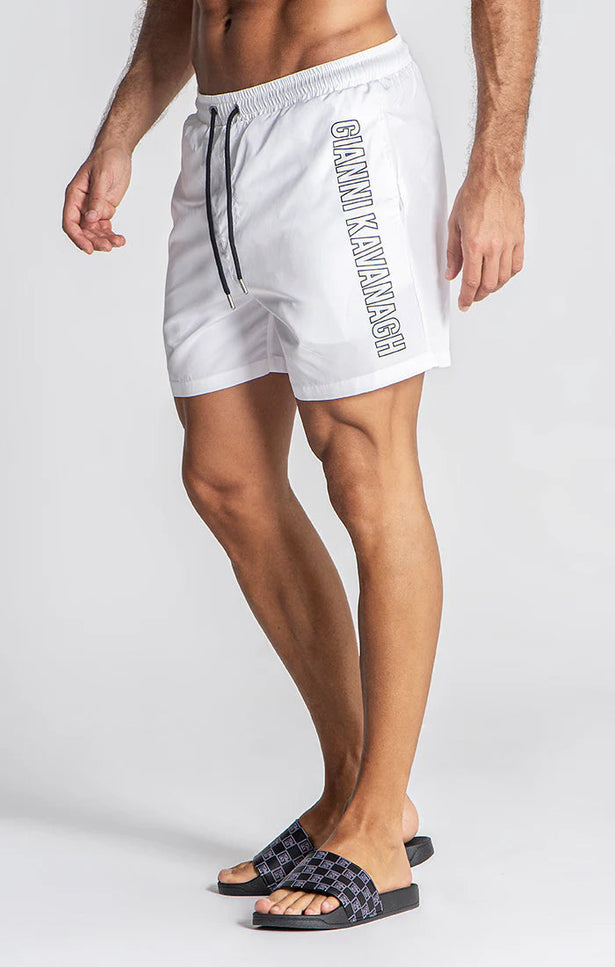 WHITE LIMIT SWIMSHORTS-SWIMSHORTS-Gianni Kavanagh-Urbanheer