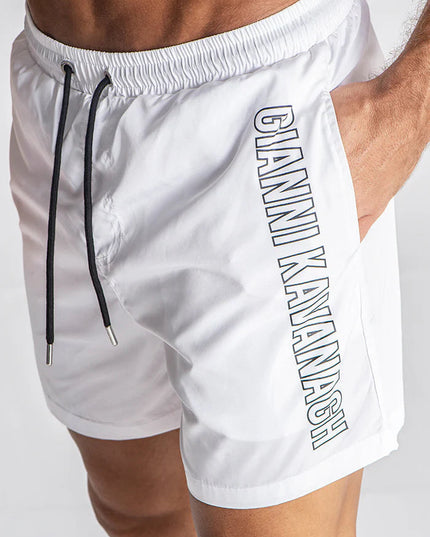 WHITE LIMIT SWIMSHORTS-SWIMSHORTS-Gianni Kavanagh-Urbanheer