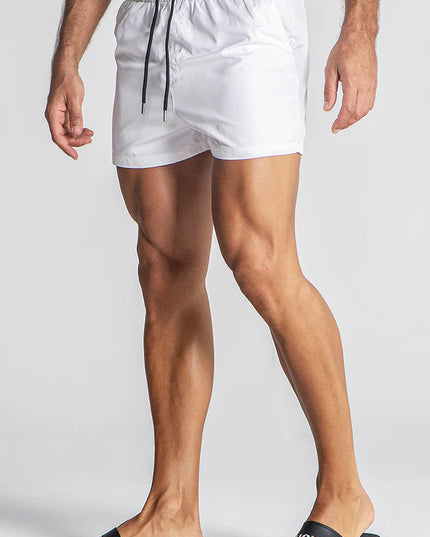 WHITE MESSAGE SWIMSHORTS-SWIMSHORTS-Gianni Kavanagh-Urbanheer