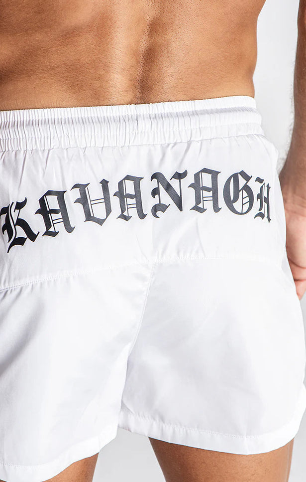 WHITE MESSAGE SWIMSHORTS-SWIMSHORTS-Gianni Kavanagh-Urbanheer