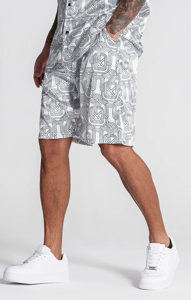 WHITE PARADISO SHORTS-Shorts-Gianni Kavanagh-Urbanheer