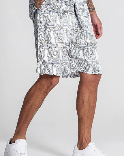 WHITE PARADISO SHORTS-Shorts-Gianni Kavanagh-Urbanheer