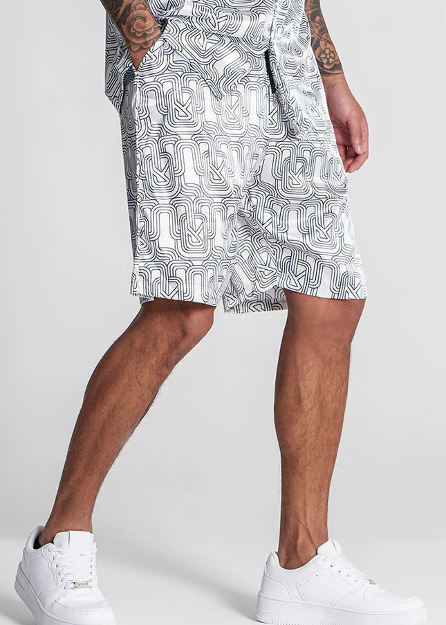 WHITE PARADISO SHORTS-Shorts-Gianni Kavanagh-Urbanheer