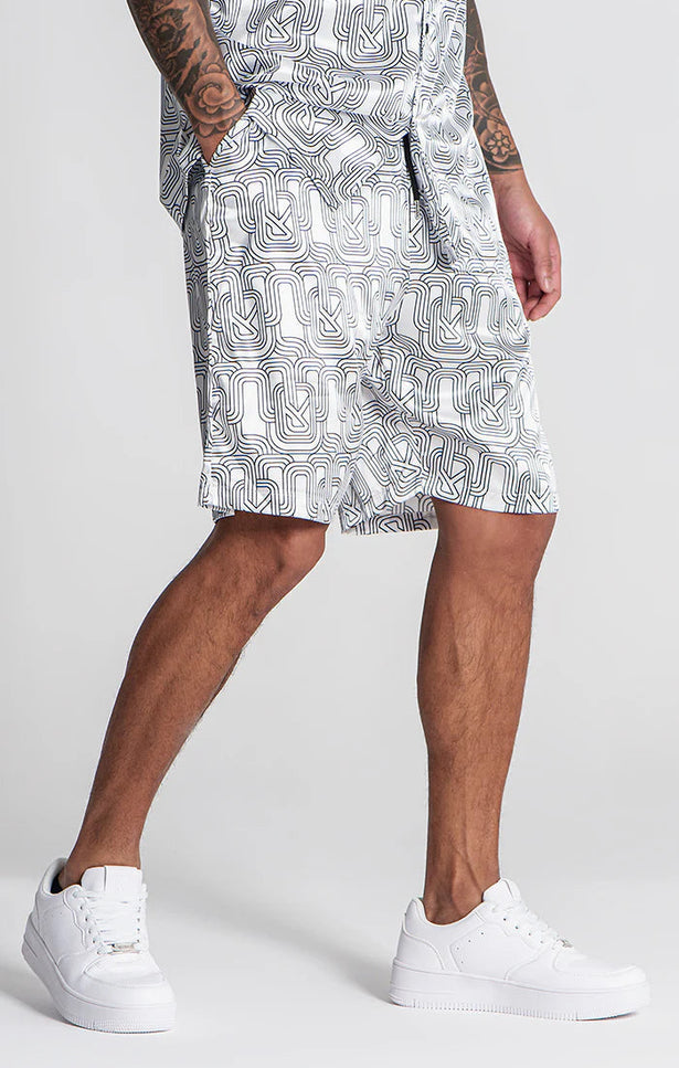 WHITE PARADISO SHORTS-Shorts-Gianni Kavanagh-Urbanheer