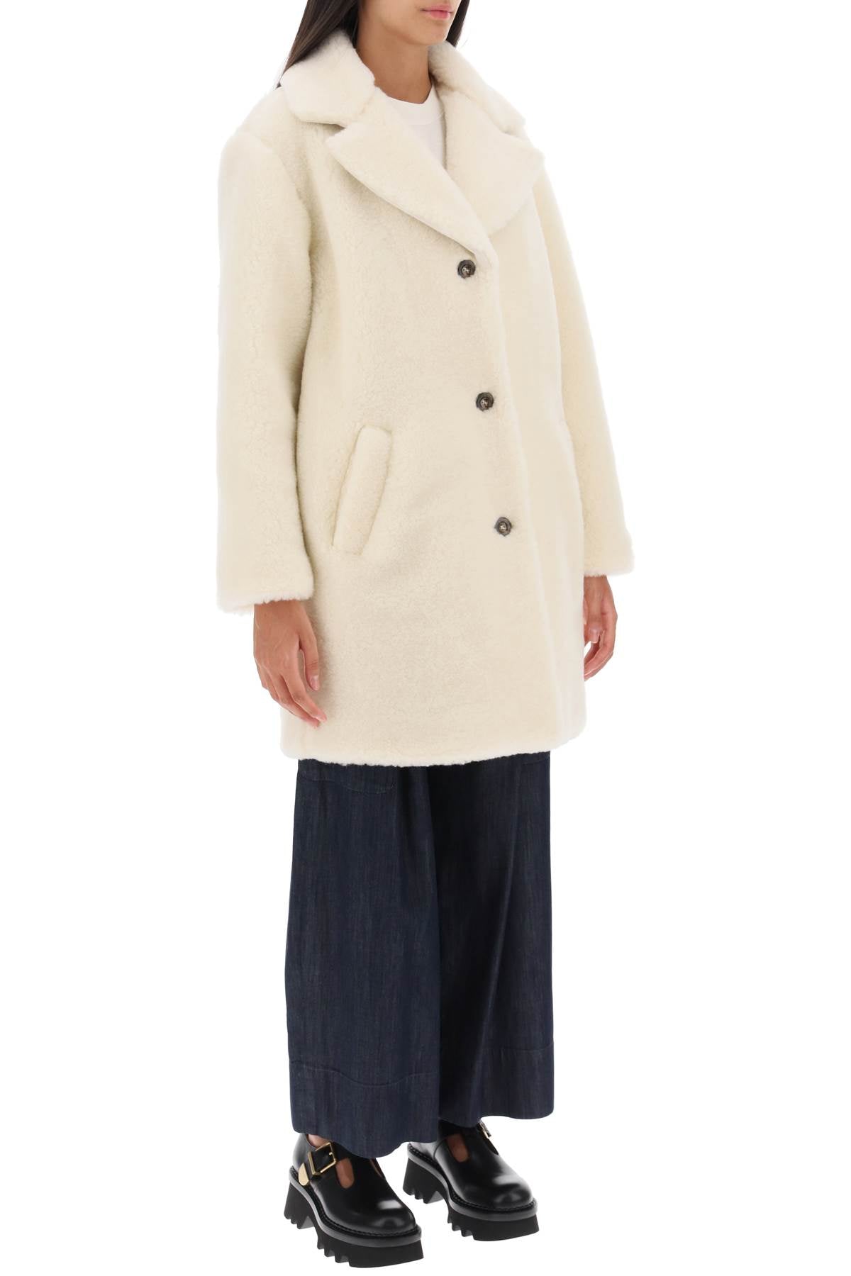 A.P.C. 'Nicolette' Teddy Coat-A.P.C.-Urbanheer