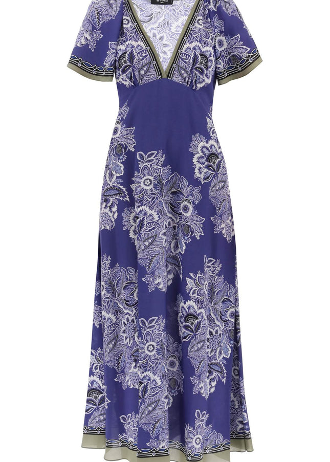 Etro maxi crepe de chine dress