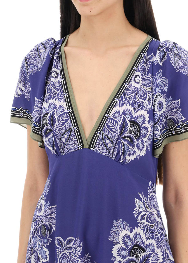 Etro maxi crepe de chine dress