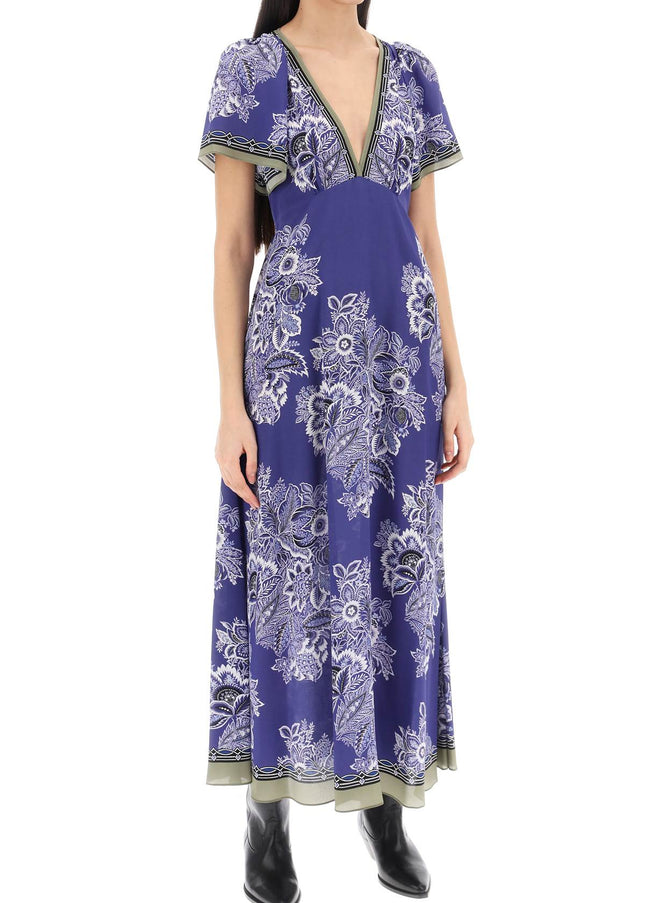 Etro maxi crepe de chine dress