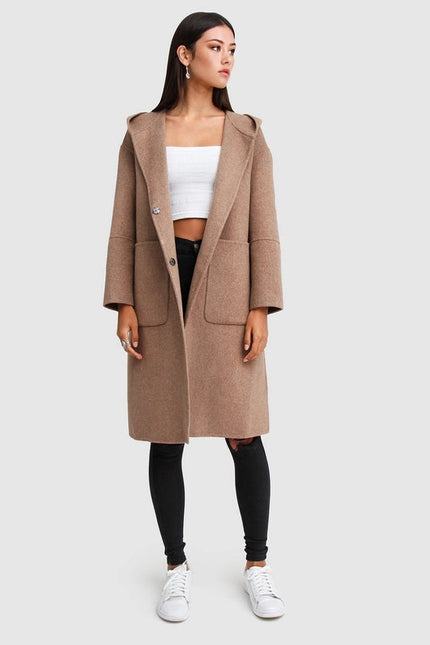 Walk This Way Wool Blend Oversized Coat