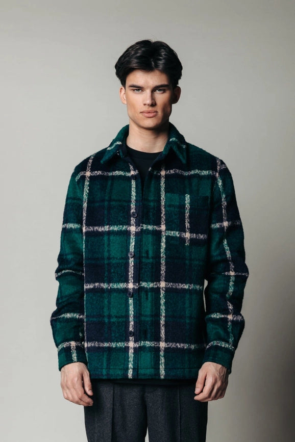 Walker Check Shirt | Dark Green