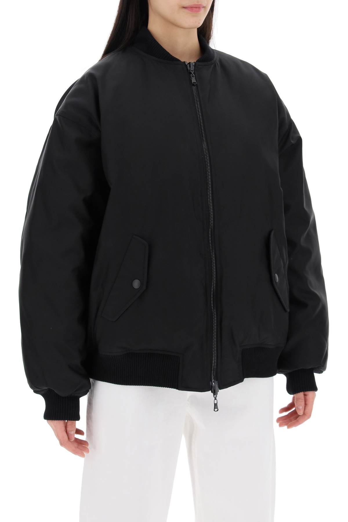 Wardrobe.nyc reversible bomber jacket-women > clothing > jackets > bomber jackets-Wardrobe.Nyc-Urbanheer