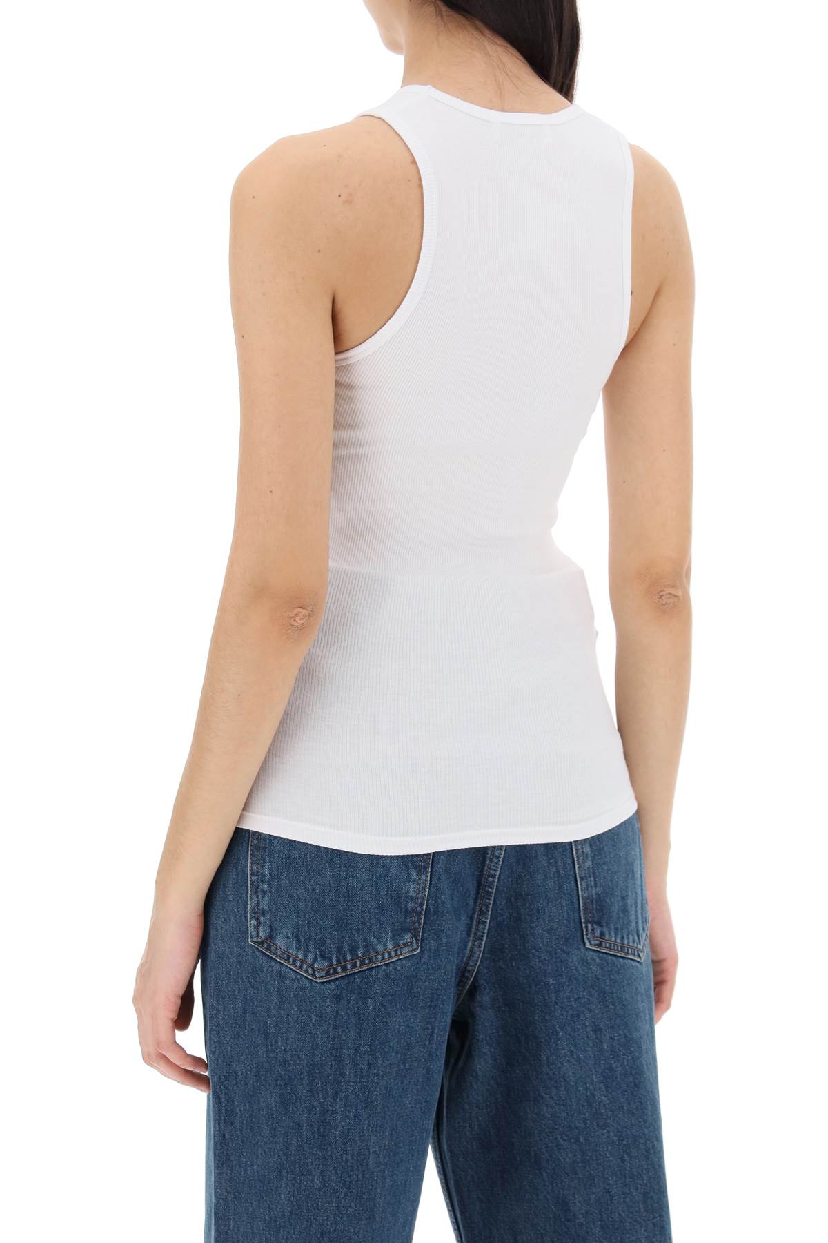 Wardrobe.nyc ribbed sleeveless top with-women > clothing > tops-Wardrobe.Nyc-Urbanheer