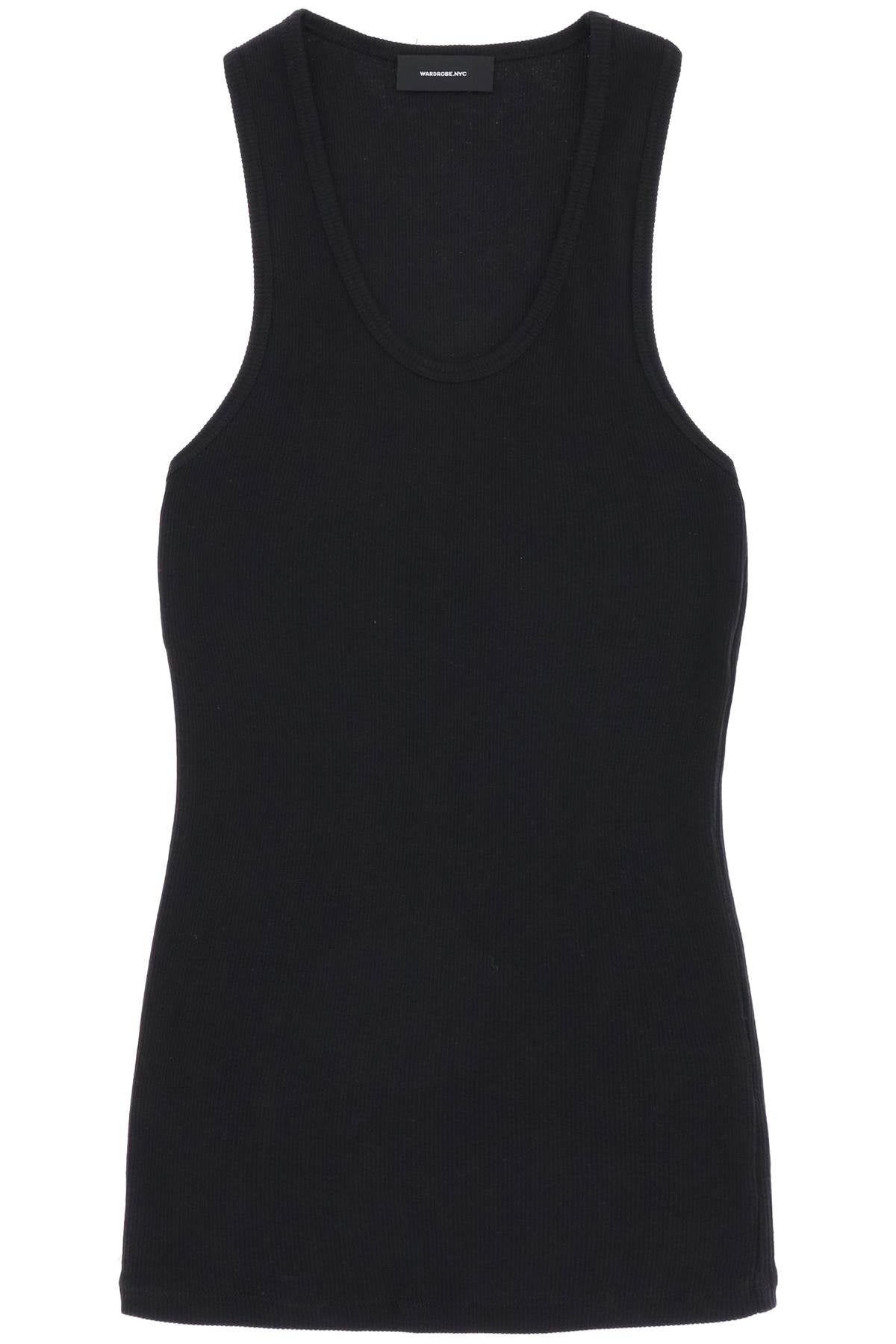 Wardrobe.nyc ribbed sleeveless top with-women > clothing > tops-Wardrobe.Nyc-Urbanheer