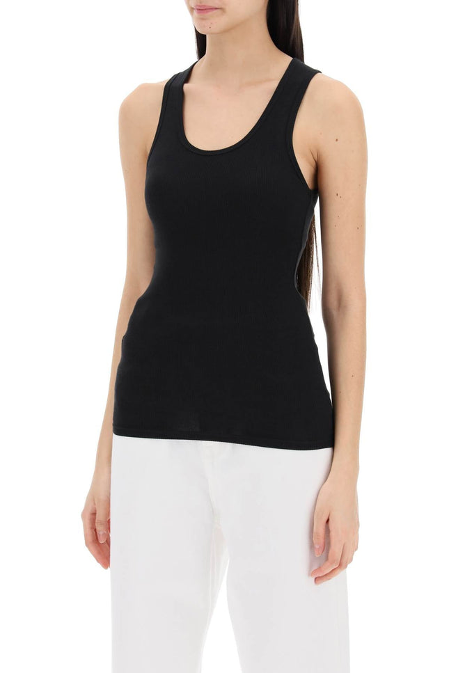 Wardrobe.nyc ribbed sleeveless top with-women > clothing > tops-Wardrobe.Nyc-Urbanheer