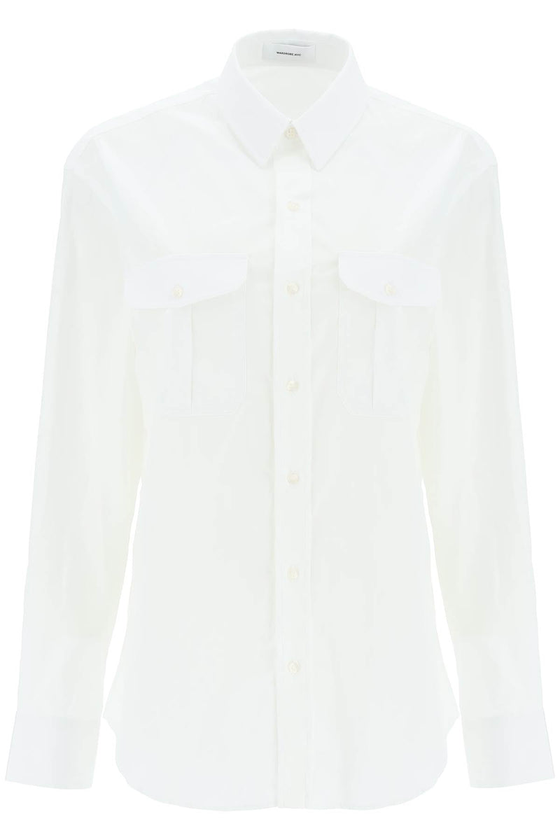 Wardrobe.nyc oversized shirt - White-clothing-Wardrobe.Nyc-Urbanheer