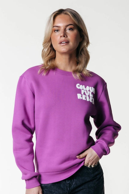 Wave Logo Sweat | Violet Pink