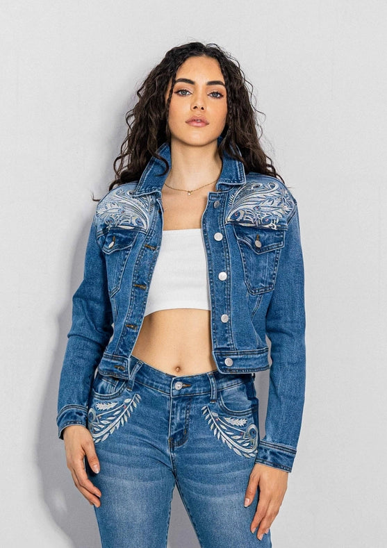 Western Embroidery Denim Jacket